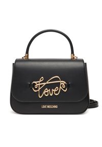 Love Moschino - LOVE MOSCHINO Torebka JC4268PP0MKG0000 Czarny. Kolor: czarny. Materiał: skórzane