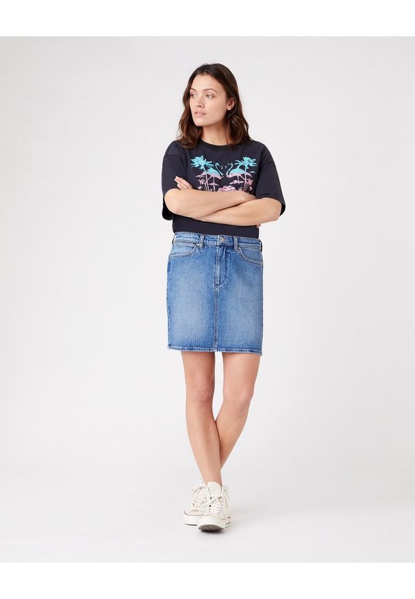 Wrangler - SPÓDNICA WRANGLER MID LENGTH SKIRT SANDY W245JX28Z 112127933