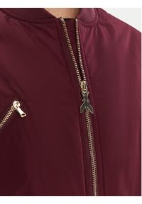 Patrizia Pepe Kurtka bomber 8O0185 A619 Bordowy Regular Fit. Kolor: czerwony. Materiał: syntetyk #5