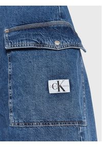 Calvin Klein Jeans Sukienka jeansowa J20J220667 Granatowy Slim Fit. Kolor: niebieski. Materiał: bawełna #5