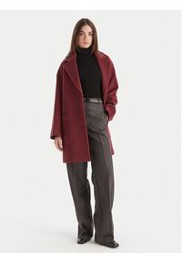 MAX&Co. Płaszcz wełniany 2526016023200 Bordowy Regular Fit. Kolor: czerwony. Materiał: wełna #4