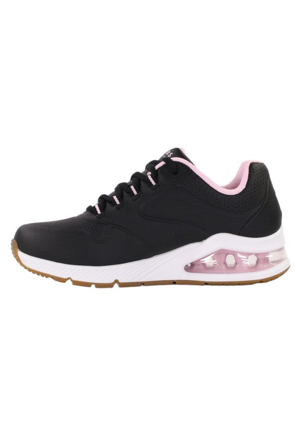skechers - Buty na co dzień damskie SKECHERS UNO 2 eko skóra. Okazja: na co dzień. Kolor: czarny. Materiał: skóra
