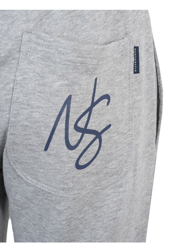 North Sails Spodnie | 90 3204 000 | Sweatpant W | Mężczyzna | Szary. Okazja: na co dzień. Kolor: szary. Materiał: bawełna. Wzór: nadruk. Styl: casual
