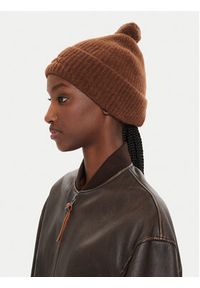 Calvin Klein Czapka Embroidery Airy K60K612586 Brązowy. Kolor: brązowy. Materiał: wełna #4