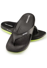 Klapki basenowe japonki Aqua Speed Alcano. Kolor: czarny, zielony, żółty, wielokolorowy. Styl: sportowy. Sport: pływanie #1