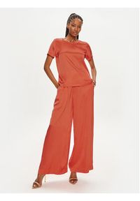 ViCOLO Spodnie materiałowe TB0034 Pomarańczowy Relaxed Fit. Kolor: pomarańczowy. Materiał: wiskoza #5