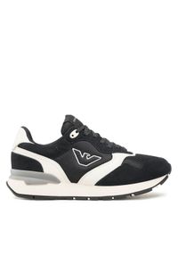 Emporio Armani Sneakersy X4X642 XN951 S161 Granatowy. Kolor: niebieski. Materiał: materiał