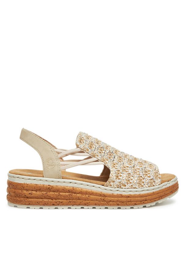 Rieker Sandały CEO-62741-60 Beżowy. Kolor: beżowy. Materiał: materiał