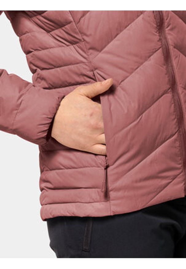 Jack Wolfskin Kurtka puchowa Tundra Down Hoody 1206642 Różowy Slim Fit. Kolor: różowy. Materiał: syntetyk