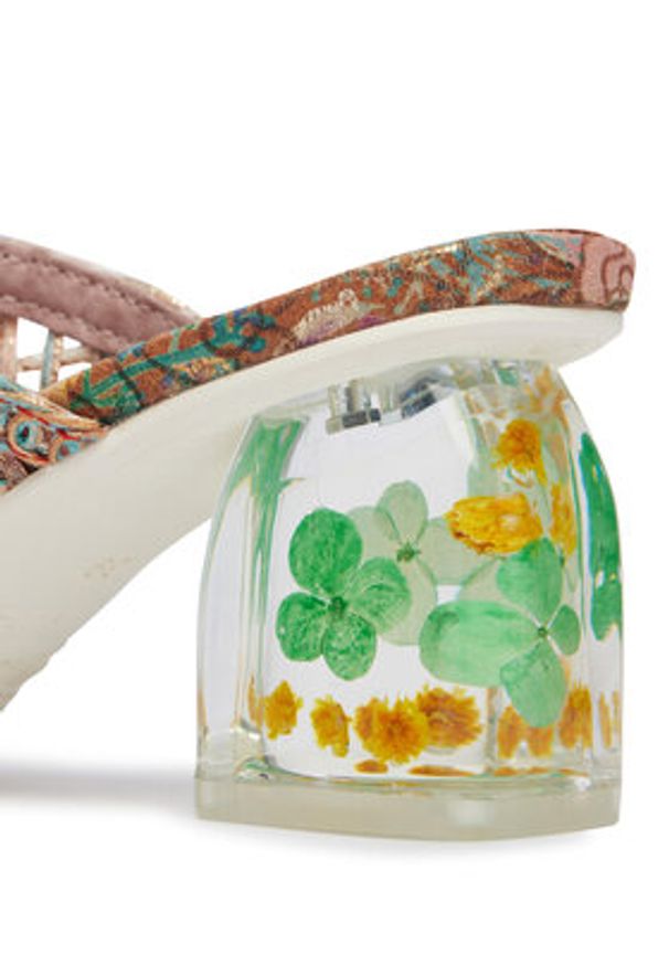 Laura Vita Klapki Framboiseo 29 Kolorowy. Materiał: skóra. Wzór: kolorowy