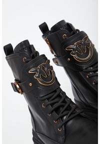 Pinko - Trapery damskie skórzane PINKO. Materiał: skóra #4