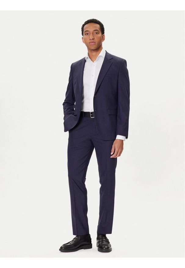 Hugo - HUGO Garnitur Arti-Hesten253X 50544524 Granatowy Extra Slim Fit. Kolor: niebieski. Materiał: syntetyk