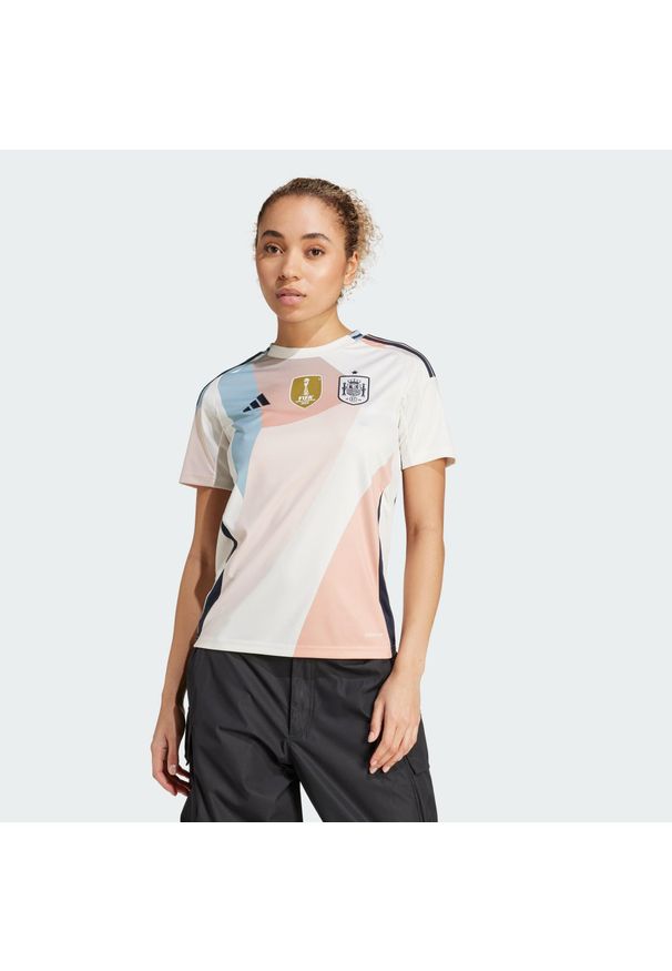 Adidas - Koszulka Spain 25 (Women's Team) Away. Kolor: biały. Sport: piłka nożna