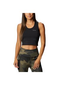 columbia - Top sportowy damski Columbia Windgates II Cropped Tank. Kolor: czarny. Materiał: elastan. Styl: sportowy