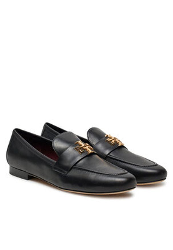 Tory Burch Loafersy Eleanor 158204 Czarny. Kolor: czarny. Materiał: skóra