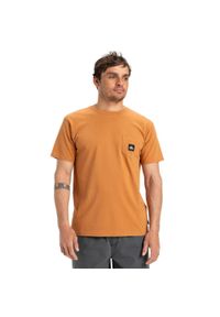 Quiksilver - Koszulka z krótkim rękawem dla Mężczyzn SALT WATER Brązowy. Kolor: brązowy. Materiał: materiał, bawełna. Długość rękawa: krótki rękaw. Długość: krótkie