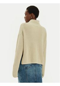 Calvin Klein Jeans Golf J20J224227 Beżowy Relaxed Fit. Typ kołnierza: golf. Kolor: beżowy. Materiał: bawełna #5