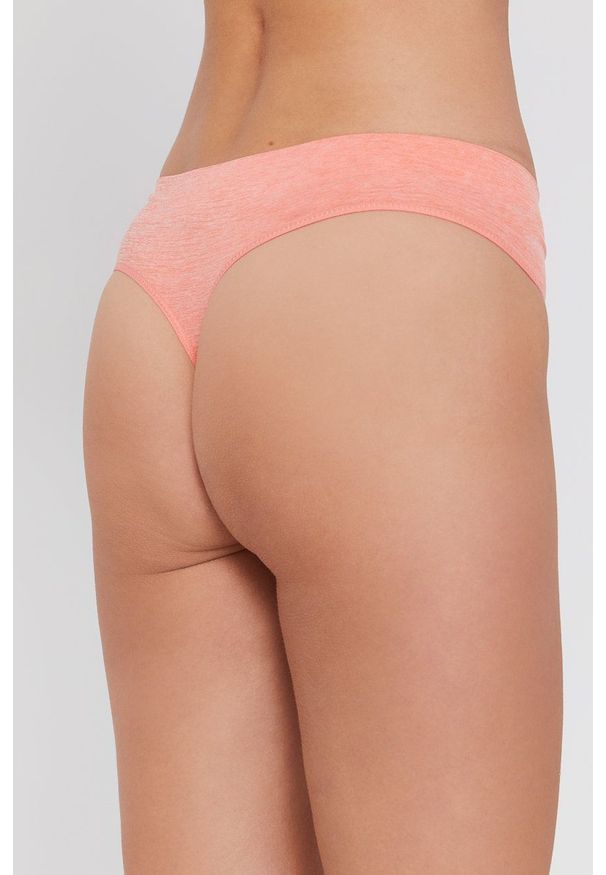 DKNY - Dkny - Stringi. Kolor: pomarańczowy