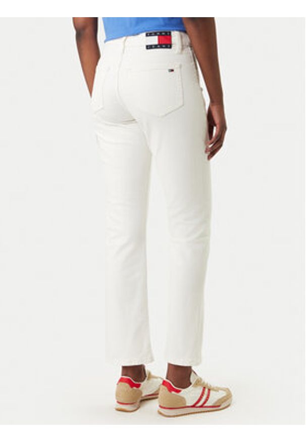 Tommy Jeans Jeansy DW0DW22986 Biały Slim Fit. Kolor: biały