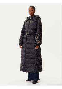 TwinSet - TWINSET Płaszcz zimowy 252TP2430 Czarny Regular Fit. Kolor: czarny. Materiał: syntetyk. Sezon: zima