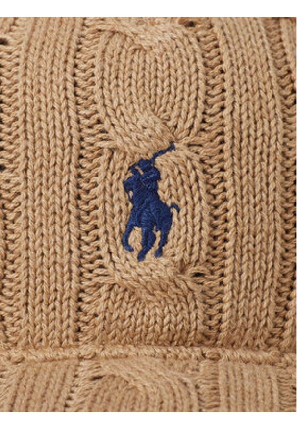 Polo Ralph Lauren Czapka z daszkiem 455981420002 Beżowy. Kolor: beżowy. Materiał: wełna, materiał
