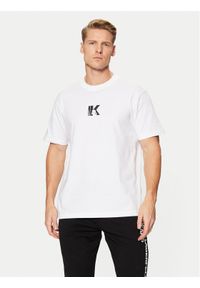 Karl Lagerfeld Jeans T-Shirt A1M17044 Biały Regular Fit. Kolor: biały. Materiał: bawełna