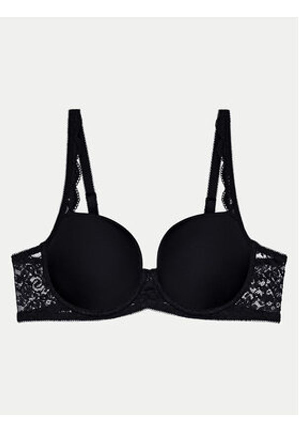 Triumph Biustonosz z fiszbiną Amourette 10214770 Czarny. Kolor: czarny. Materiał: syntetyk