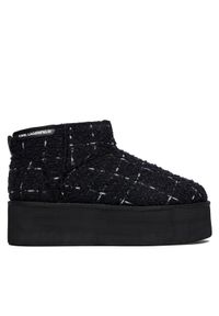 Karl Lagerfeld - KARL LAGERFELD Śniegowce Thermo KL48523A Czarny. Kolor: czarny. Materiał: materiał