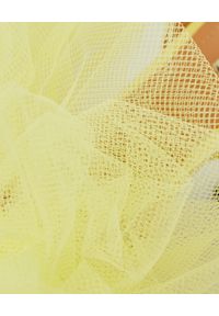 MARCO DE VINCENZO - Żółte sandały z kokardą. Okazja: na wesele, na imprezę, na ślub cywilny. Zapięcie: pasek. Kolor: żółty. Materiał: jedwab, materiał, satyna. Wzór: aplikacja. Obcas: na szpilce. Styl: wizytowy #5