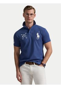 Polo Ralph Lauren Polo 710978082003 Granatowy Custom Slim Fit. Typ kołnierza: polo. Kolor: niebieski. Materiał: bawełna