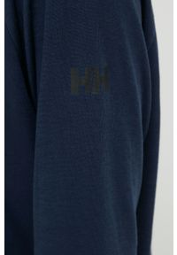 Helly Hansen bluza sportowa Inshore damska kolor granatowy z kapturem gładka. Typ kołnierza: kaptur. Kolor: niebieski. Materiał: materiał, włókno. Długość rękawa: raglanowy rękaw. Wzór: gładki. Styl: sportowy