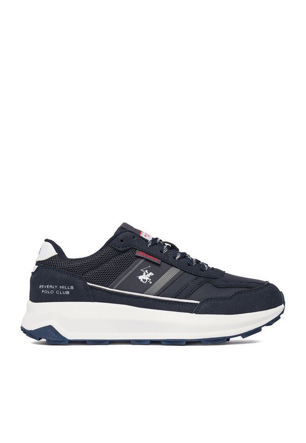 Sneakersy Beverly Hills Polo Club. Kolor: niebieski