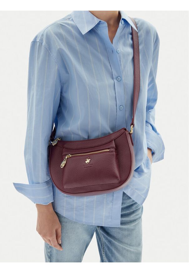 Beverly Hills Polo Club Torebka C-BHPC-L-017-08 Bordowy. Kolor: czerwony