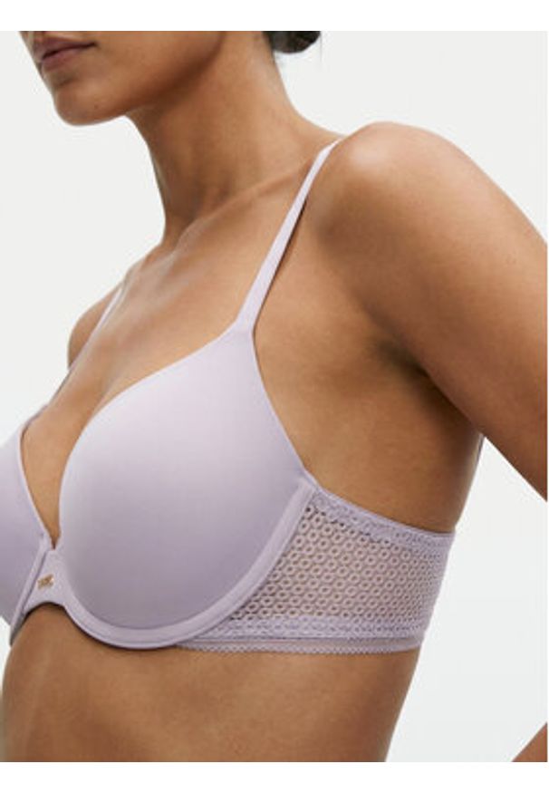 BOSS Biustonosz push-up 50545346 Fioletowy. Kolor: fioletowy. Materiał: syntetyk. Rodzaj stanika: push-up