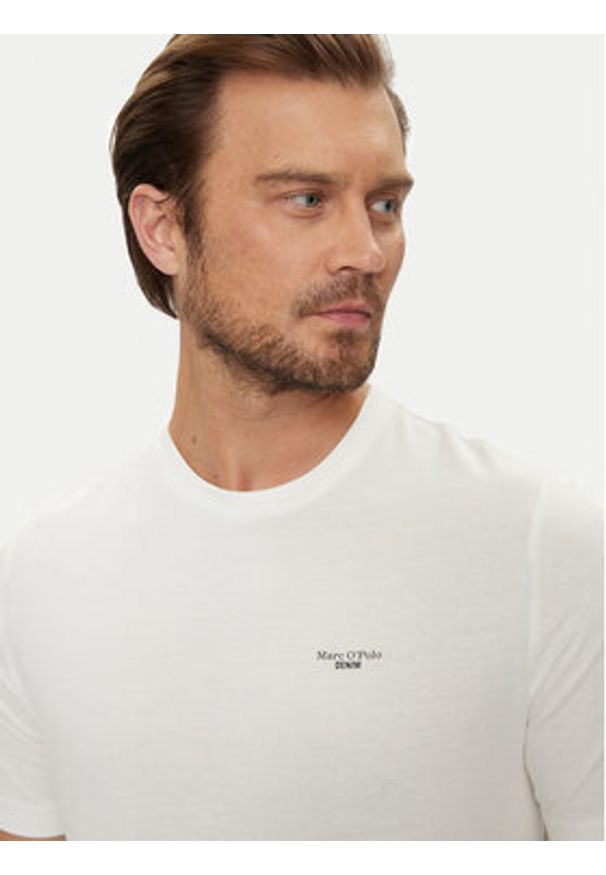 Marc O'Polo Denim T-Shirt B61 2021 51060 Écru. Typ kołnierza: polo. Materiał: bawełna