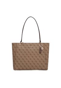 Guess - GUESS Brązowa shopperka damska Noelle Tote. Kolor: brązowy. Materiał: skórzane #4