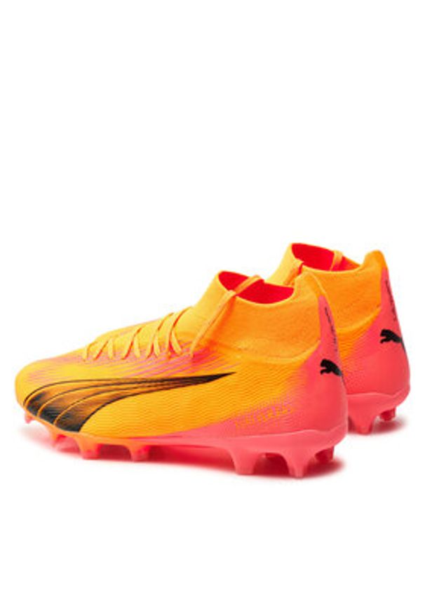 Puma Buty do piłki nożnej Ultra Pro Fg/Agck 107750-03 Żółty. Kolor: żółty. Materiał: materiał