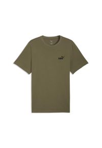Puma - Męska koszulka Essentials z małym logo No. 1 PUMA. Kolor: zielony. Wzór: haft. Sport: bieganie #1