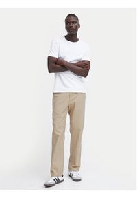 Blend Spodnie materiałowe 20716614 Beżowy Straight Fit. Kolor: beżowy. Materiał: bawełna #4