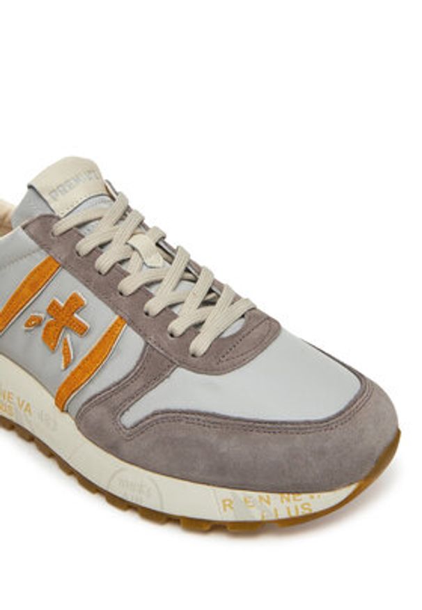Premiata Sneakersy Lander Var 7201 Szary. Kolor: szary. Materiał: materiał