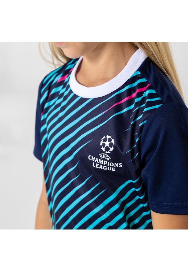 CHAMPIONS LEAGUE - Strój UEFA Champions League Stripes. Kolor: wielokolorowy, niebieski, biały. Materiał: poliester. Sport: piłka nożna