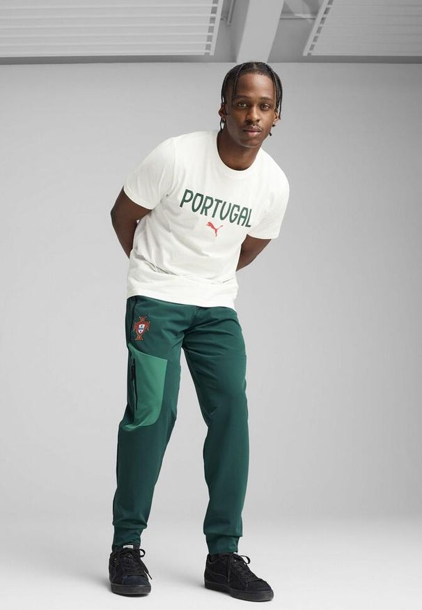 Puma - Męska koszulka Portugalia ftblNRGY PUMA White. Kolor: biały. Wzór: napisy