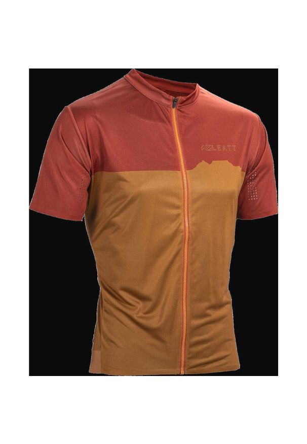 LEATT - Koszulka rowerowa męska Leatt Jersey MTB Trail 3.0. Kolor: czerwony. Materiał: jersey