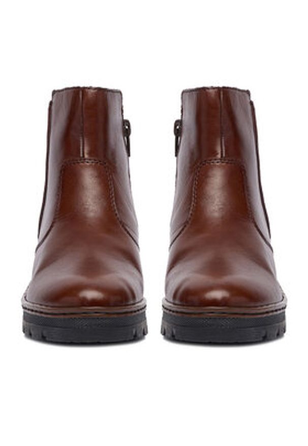 Rieker Botki CEO-X9165-27 Brązowy. Kolor: brązowy. Materiał: skóra