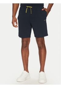 BOSS Szorty sportowe Mix&Match 50515314 Granatowy Regular Fit. Kolor: niebieski. Materiał: bawełna. Styl: sportowy