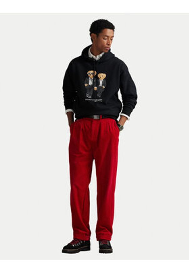 Polo Ralph Lauren Bluza 710981802001 Czarny Relaxed Fit. Typ kołnierza: polo. Kolor: czarny. Materiał: syntetyk