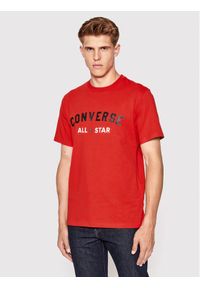 Converse T-Shirt All Varsity Graphic 10023260-A05 Czerwony Standard Fit. Kolor: czerwony. Materiał: bawełna
