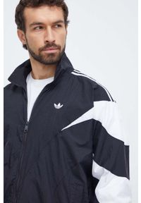 adidas Originals bluza męska kolor czarny wzorzysta. Kolor: czarny. Materiał: materiał #2