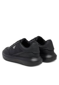 Emporio Armani Sneakersy EM003666 AF19532 MC105 Czarny. Kolor: czarny. Materiał: skóra #4