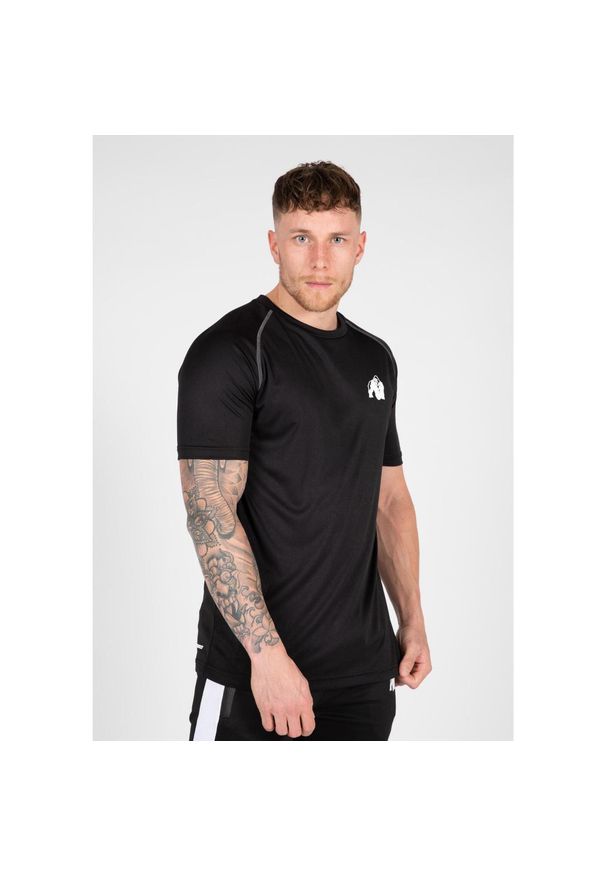 GORILLA WEAR - Performance Koszulka - Czarny. Kolor: czerwony, wielokolorowy, czarny. Sport: fitness